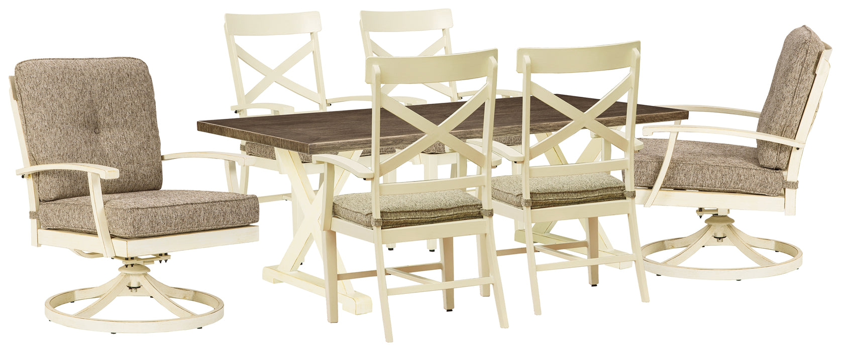 Preston Bay Signature Design By Ashley 7-Piece Outdoor Dining Set