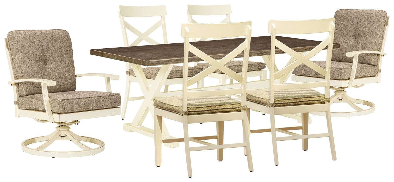 Preston Bay Signature Design By Ashley 7-Piece Outdoor Dining Set